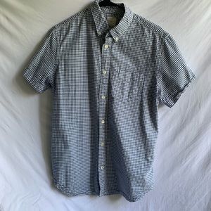 Gap Short Sleeve Button Down Gingham Shirt M